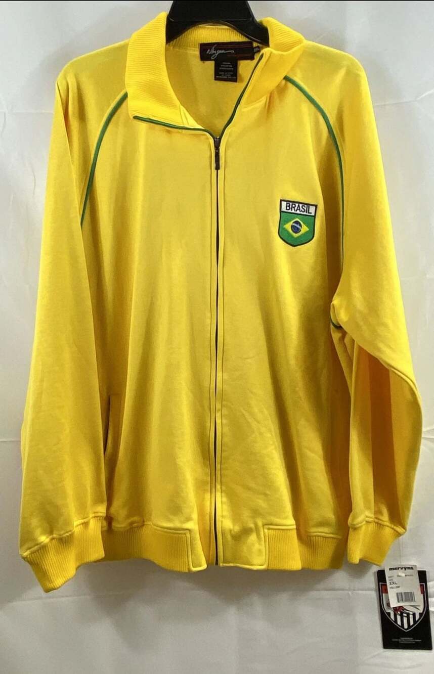 NBN Gear Brasil Soccer Track Jacket Yellow XXL